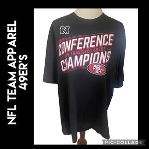 San Francisco 49er’s 2019 Conference Champions NFL Team Apparel Black Shirt-Slee